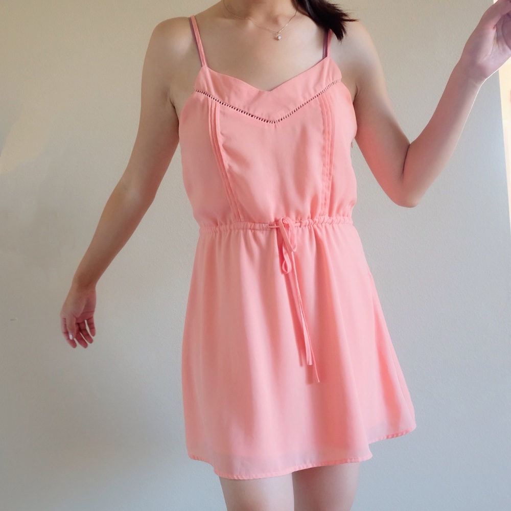 Paper Crane Pink Slip Dress